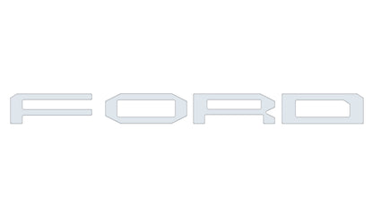 Grille Letter Overlays Fits 2024-2026 Ford Ranger Raptor by Tufskinz.com