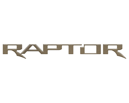 Raptor Tailgate Emblem Inserts Fits 2024-2026 Ford Ranger by Tufskinz.com