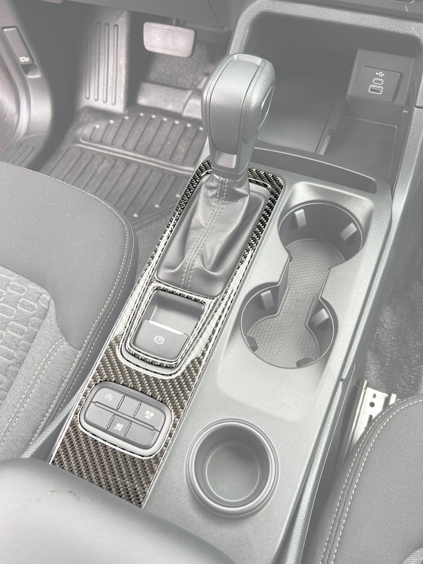 Mechanical Shifter Surround Accent Trim Fits 2024-2026 Ford Ranger by Tufskinz.com