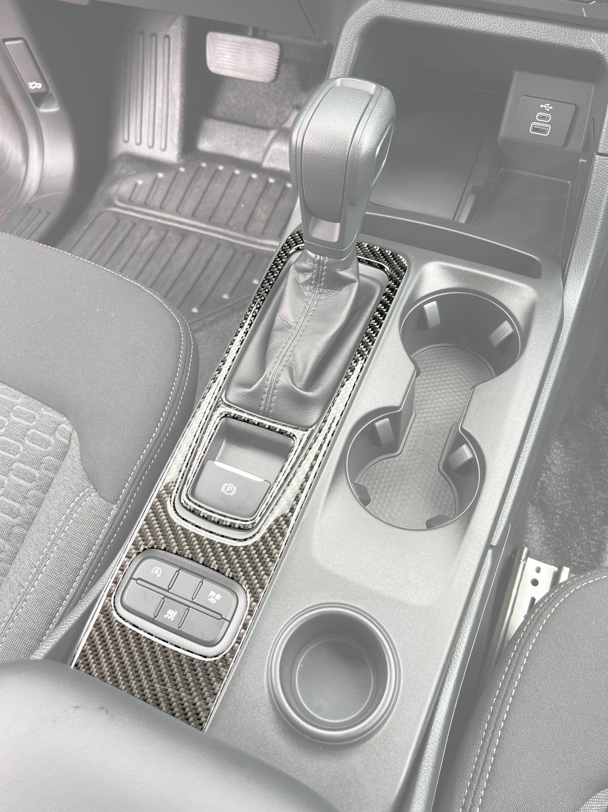 Mechanical Shifter Surround Accent Trim Fits 2024-2026 Ford Ranger by Tufskinz.com