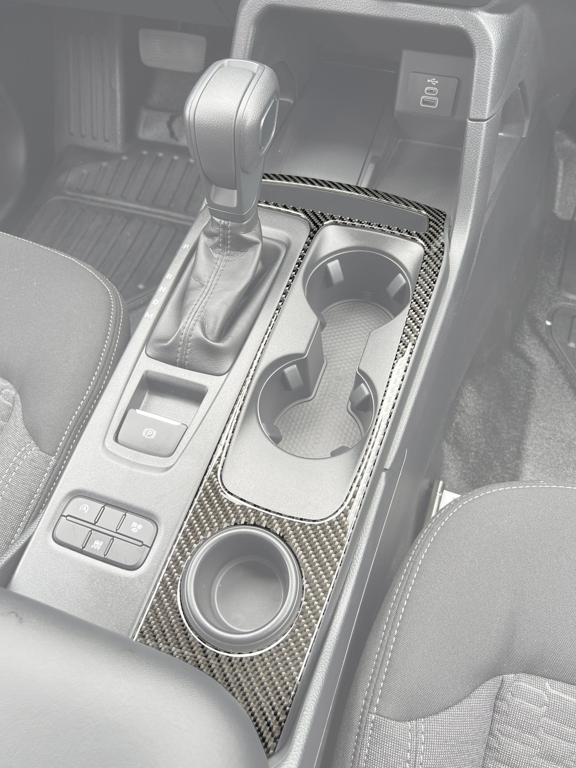 Center Console Accent Trim Fits 2024-2026 Ford Ranger by Tufskinz.com