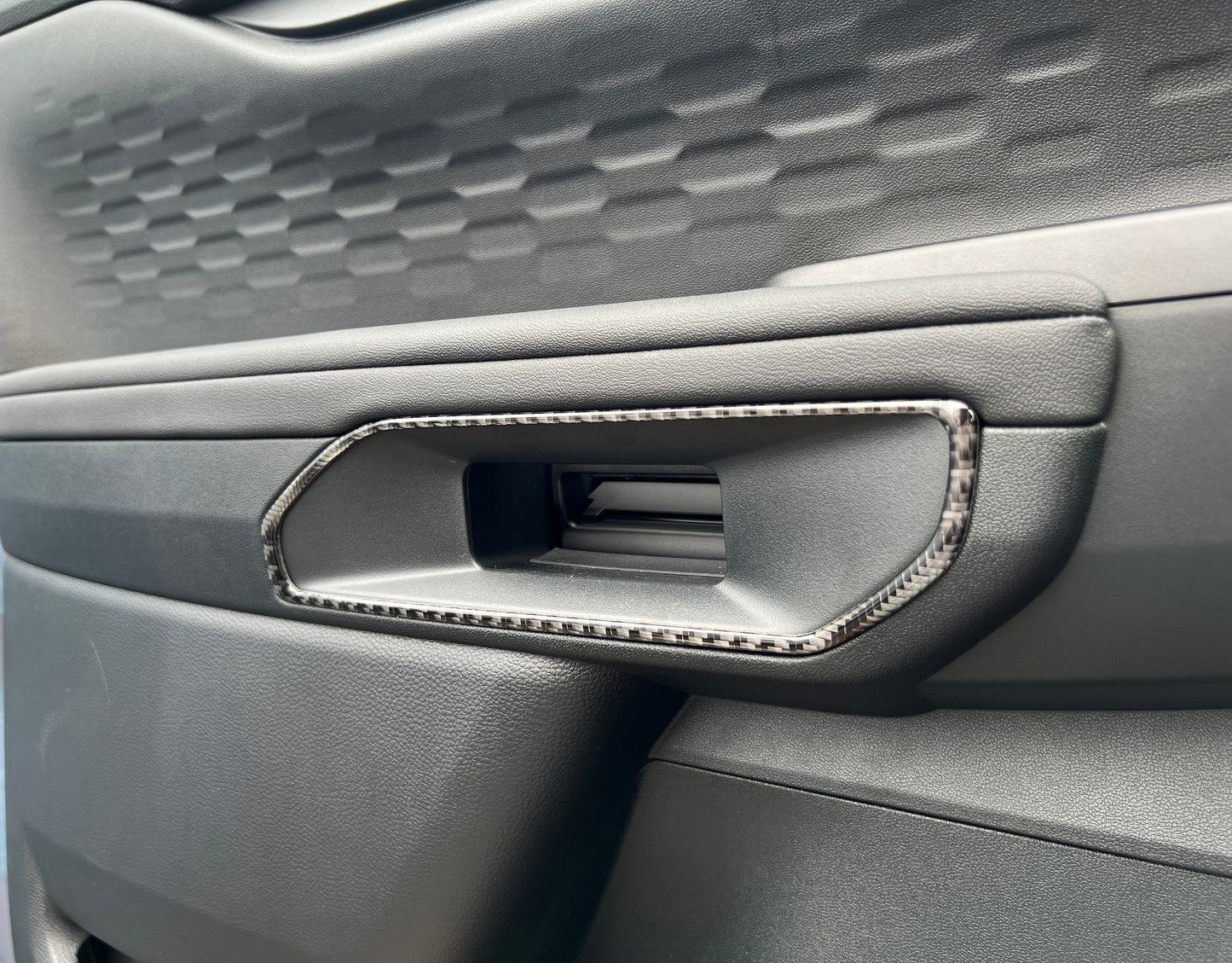 Inner Door Handle Surround Accent Trim Fits 2024-2026 Ford Ranger by Tufskinz.com