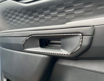 Inner Door Handle Surround Accent Trim Fits 2024-2026 Ford Ranger by Tufskinz.com