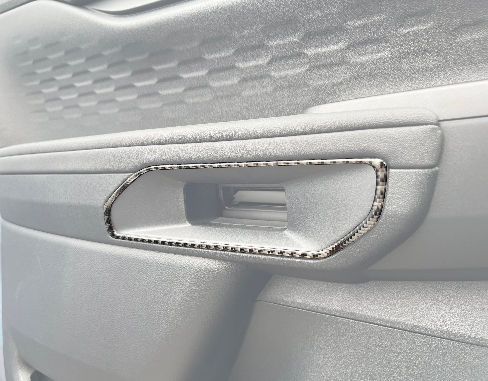 Inner Door Handle Surround Accent Trim Fits 2024-2026 Ford Ranger by Tufskinz.com