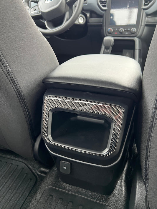 Rear Center Console Accent Trim Fits 2024-2026 Ford Ranger by Tufskinz.com