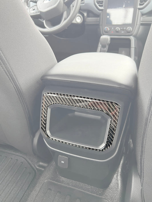 Rear Center Console Accent Trim Fits 2024-2026 Ford Ranger by Tufskinz.com