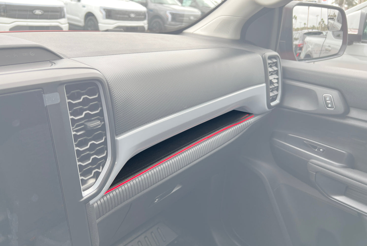 Passenger Dash Cubby Foam Inserts Fits 2024-2026 Ford Ranger by Tufskinz.com