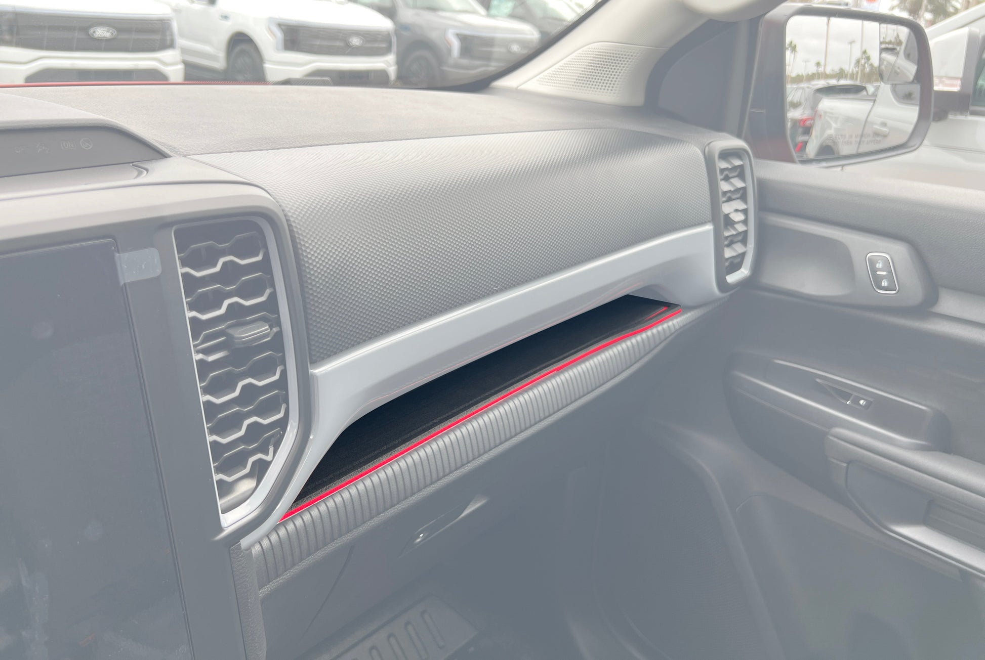 Passenger Dash Cubby Foam Inserts Fits 2024-2026 Ford Ranger by Tufskinz.com