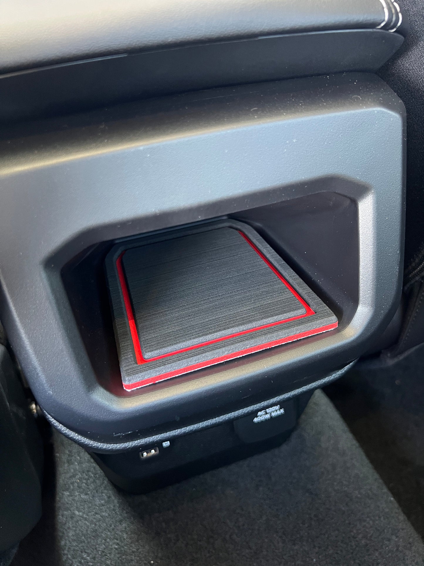 Center Console Rear Cubby Foam Inserts Fits 2024-2026 Ford Ranger by Tufskinz.com