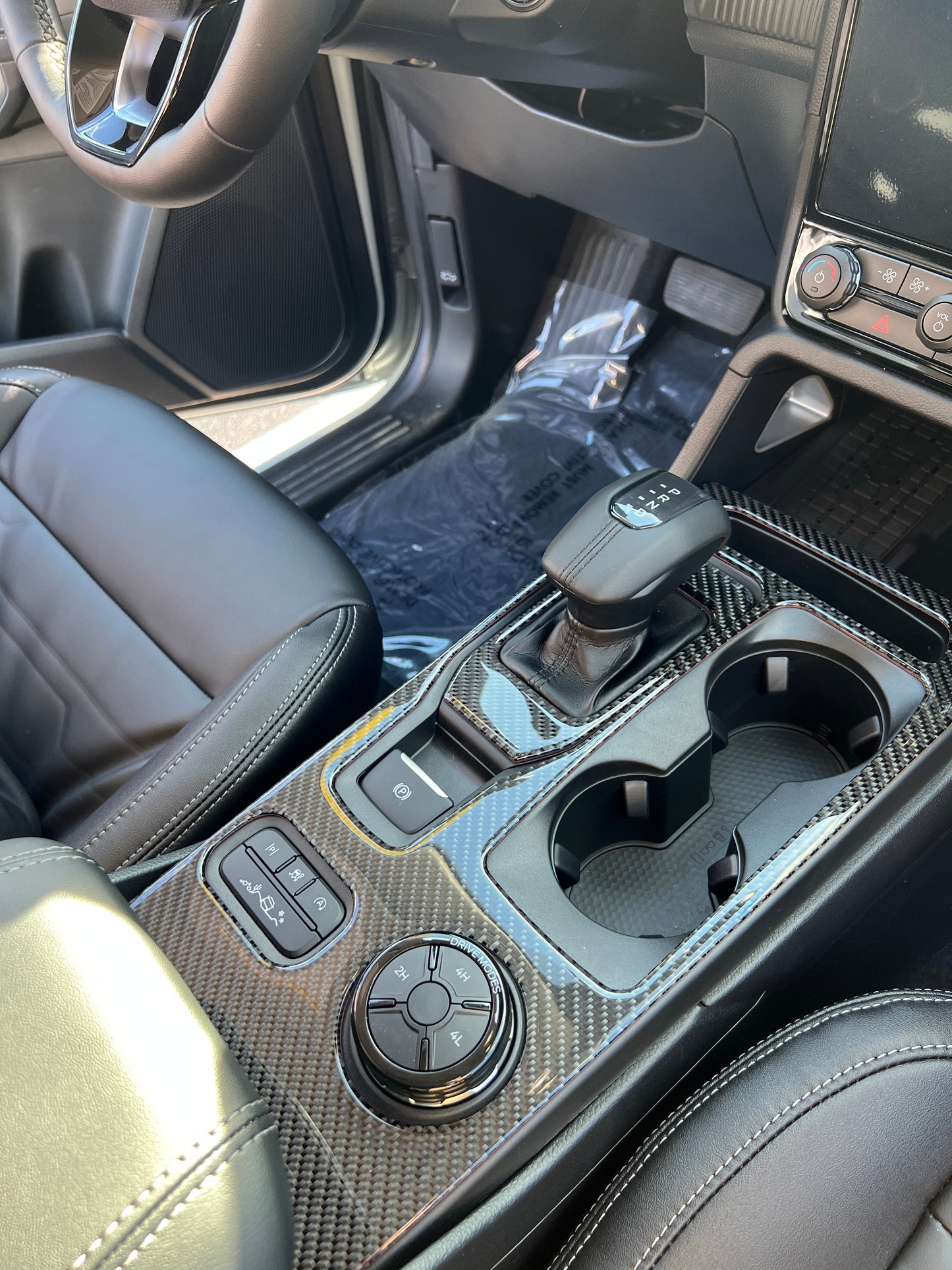 Center Console Accent Trim Fits 2024-2026 Ford Ranger by Tufskinz.com