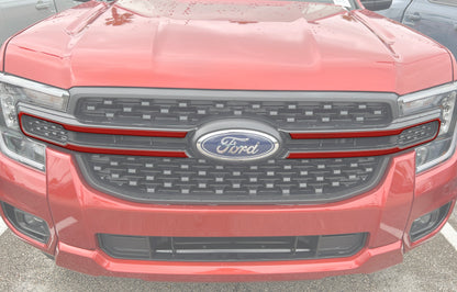 Grille Accent Trim Fits 2024-2026 Ford Ranger by Tufskinz.com