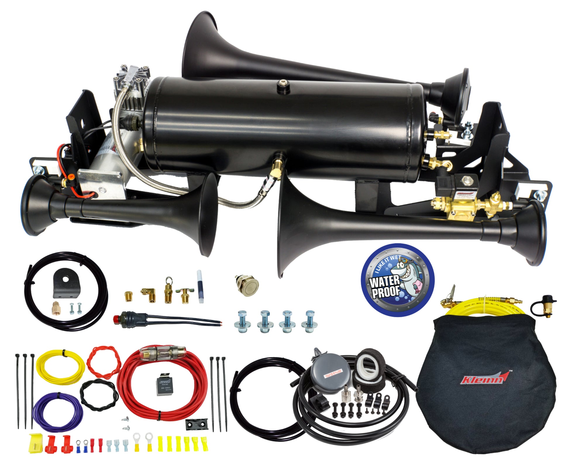 Air Horn Compressor Kit by Kleinn Automotive Accessories