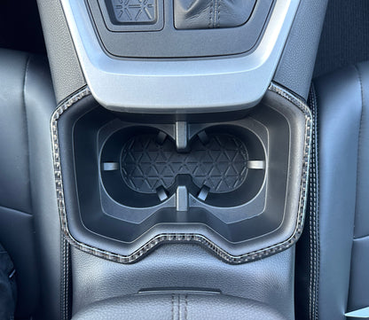 Center Cupholder Accent Trim Fits 2019-2025 Toyota Rav4 by Tufskinz.com
