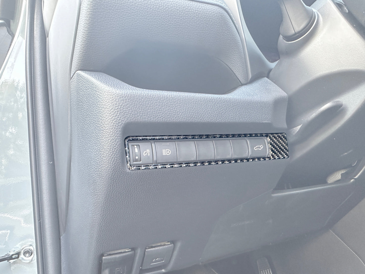 Driver Side Switch Panel Accent Trim Fits 2019-2025 Toyota Rav4 by Tufskinz.com
