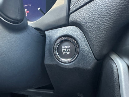 Start Button Accent Trim Fits 2019-2025 Toyota Rav4 by Tufskinz.com