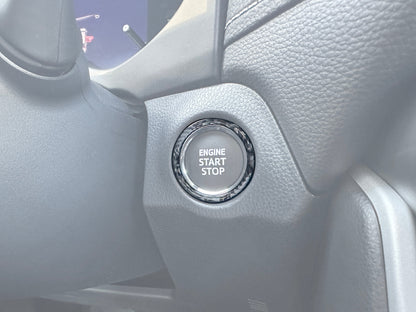 Start Button Accent Trim Fits 2019-2025 Toyota Rav4 by Tufskinz.com