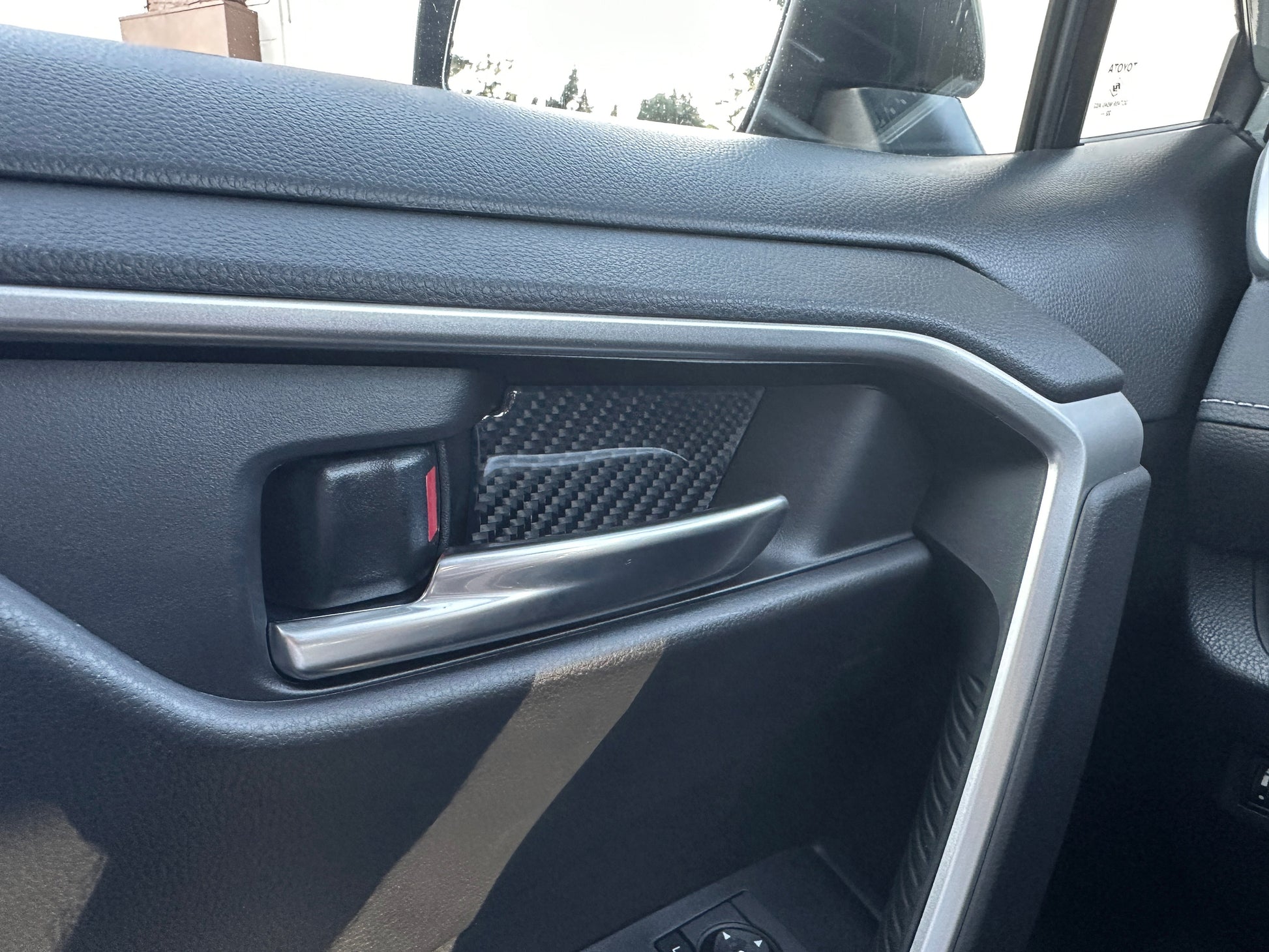Interior Door Handle Inserts Fits 2019-2025 Toyota Rav4 by Tufskinz.com