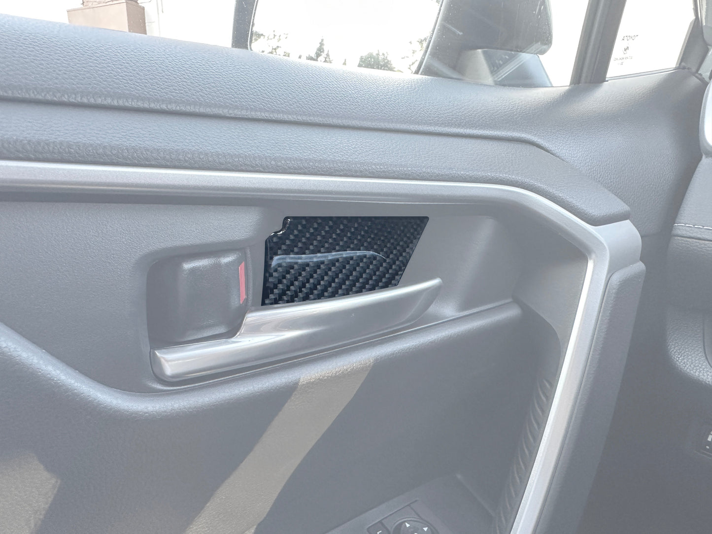 Interior Door Handle Inserts Fits 2019-2025 Toyota Rav4 by Tufskinz.com
