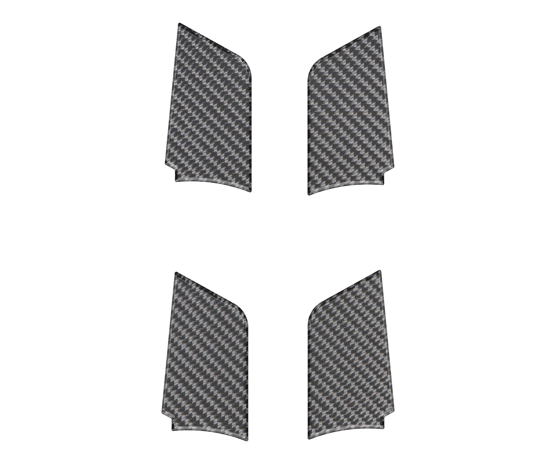 Interior Door Handle Inserts Fits 2019-2025 Toyota Rav4 by Tufskinz.com
