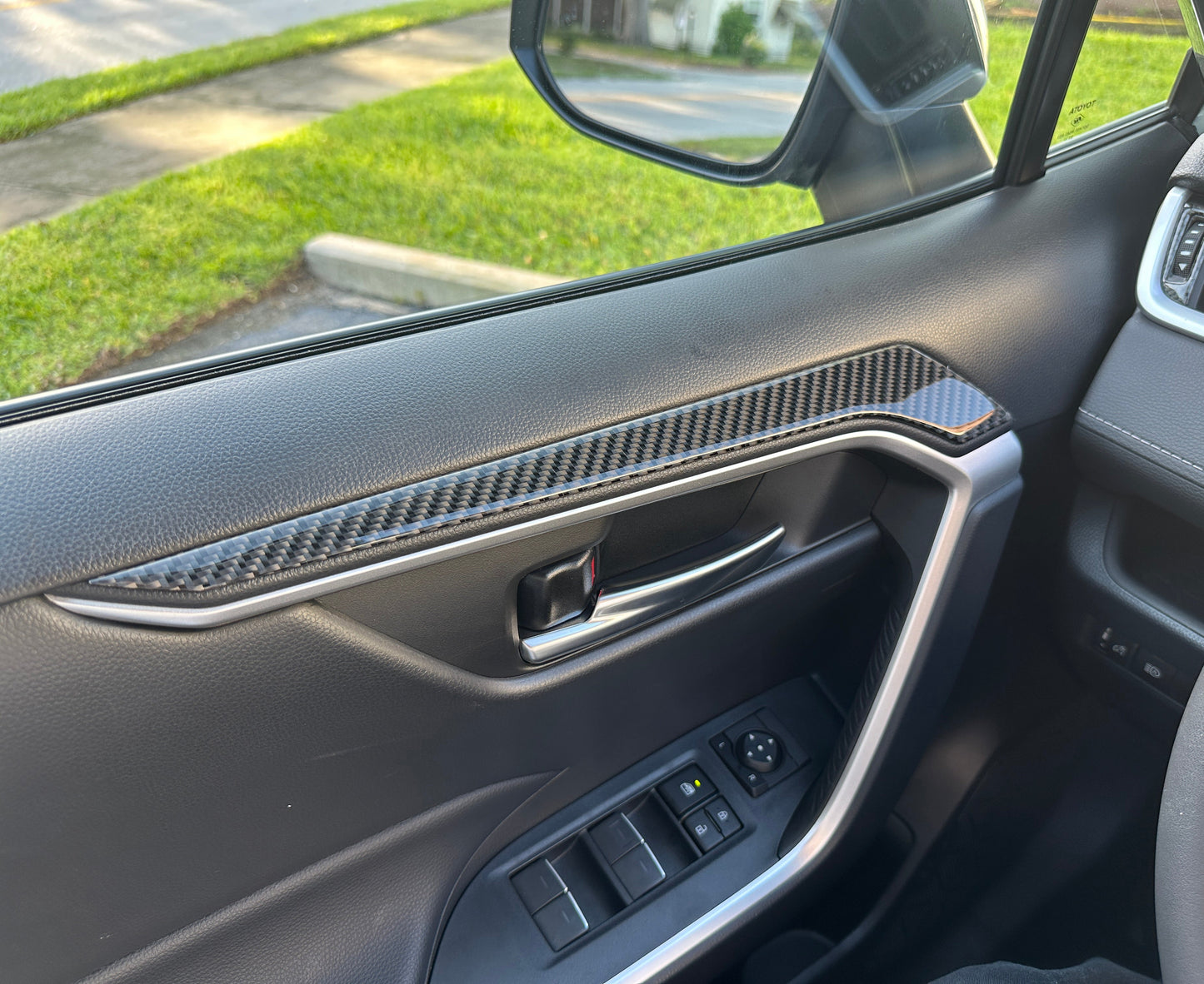 Upper Arm Rest Accent Trim Fits 2019-2025 Toyota Rav4 by Tufskinz.com