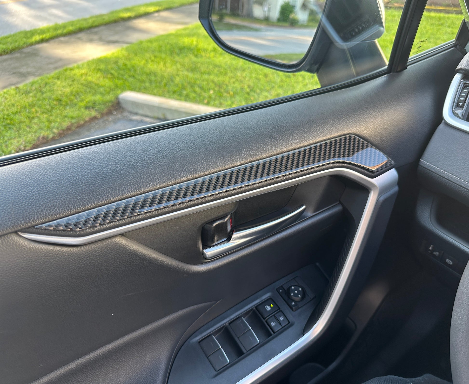 Upper Arm Rest Accent Trim Fits 2019-2025 Toyota Rav4 by Tufskinz.com