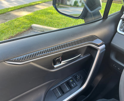 Upper Arm Rest Accent Trim Fits 2019-2025 Toyota Rav4 by Tufskinz.com