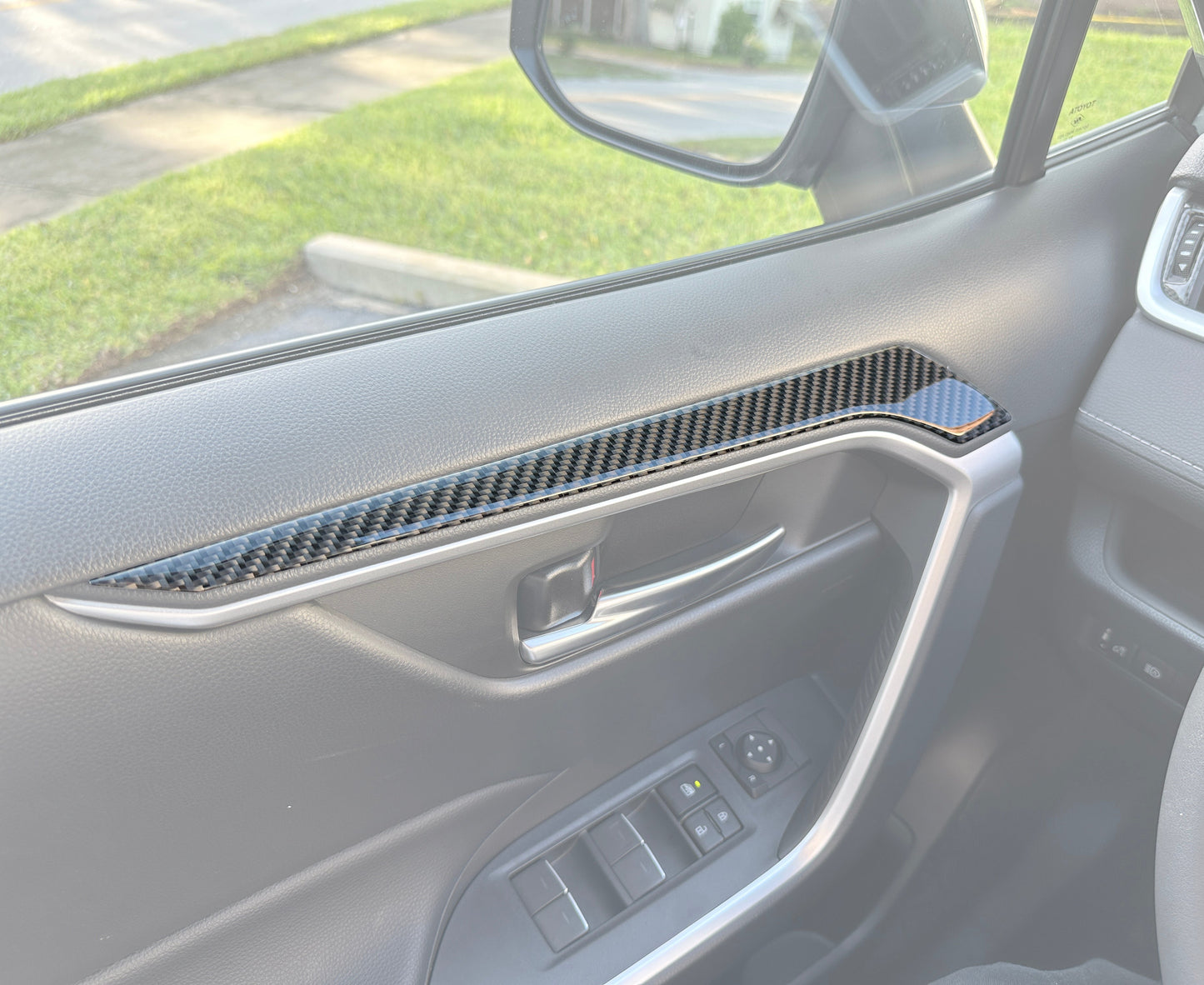 Upper Arm Rest Accent Trim Fits 2019-2025 Toyota Rav4 by Tufskinz.com