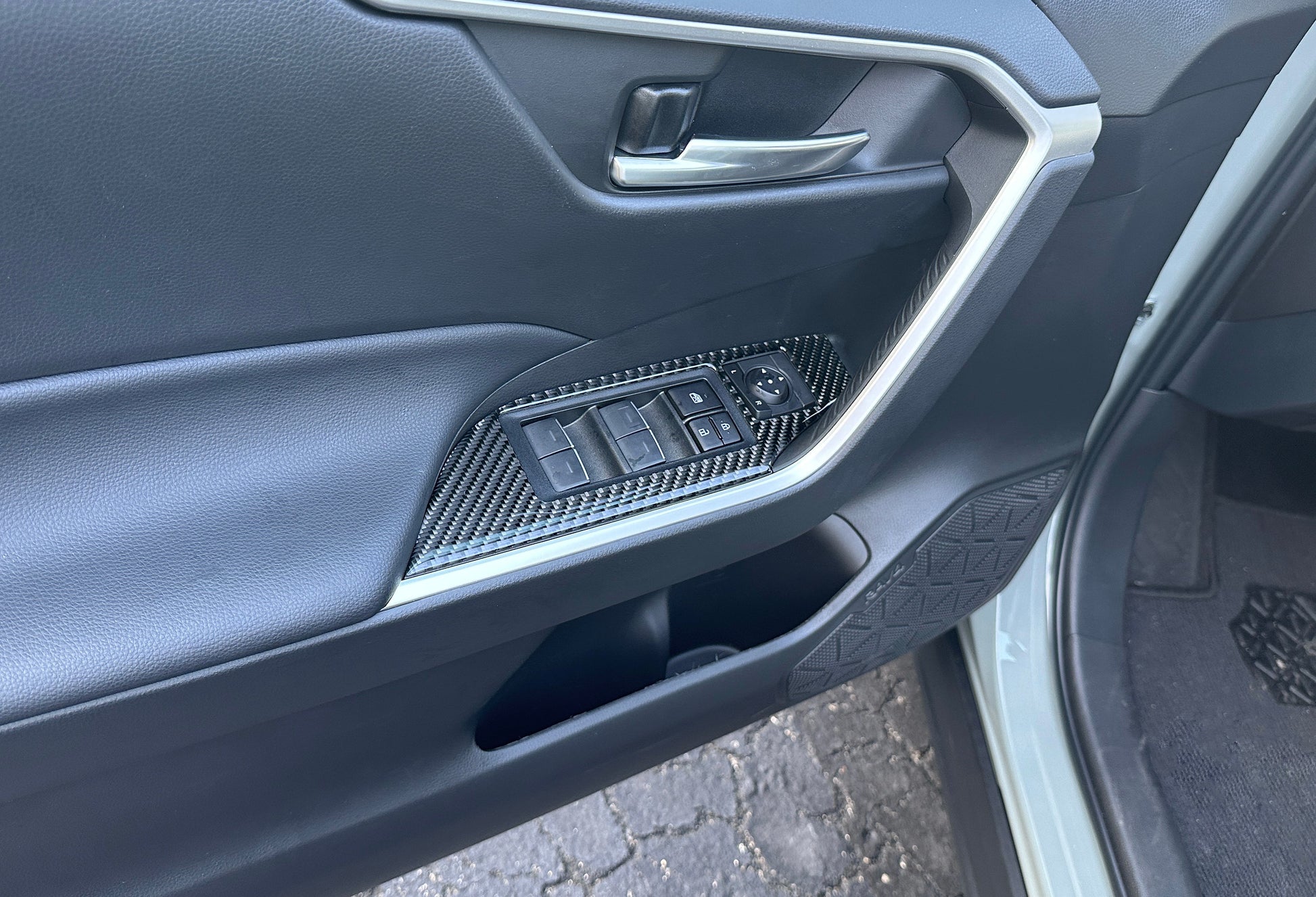 Door Switches Accent Trim Fits 2019-2025 Toyota Rav4 by Tufskinz.com