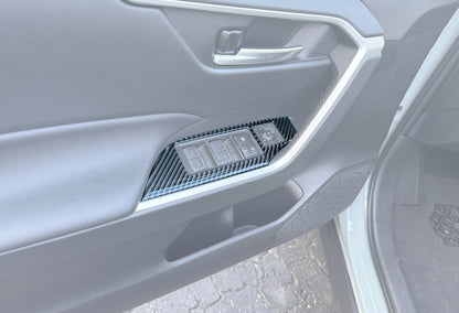 Door Switches Accent Trim Fits 2019-2025 Toyota Rav4 by Tufskinz.com
