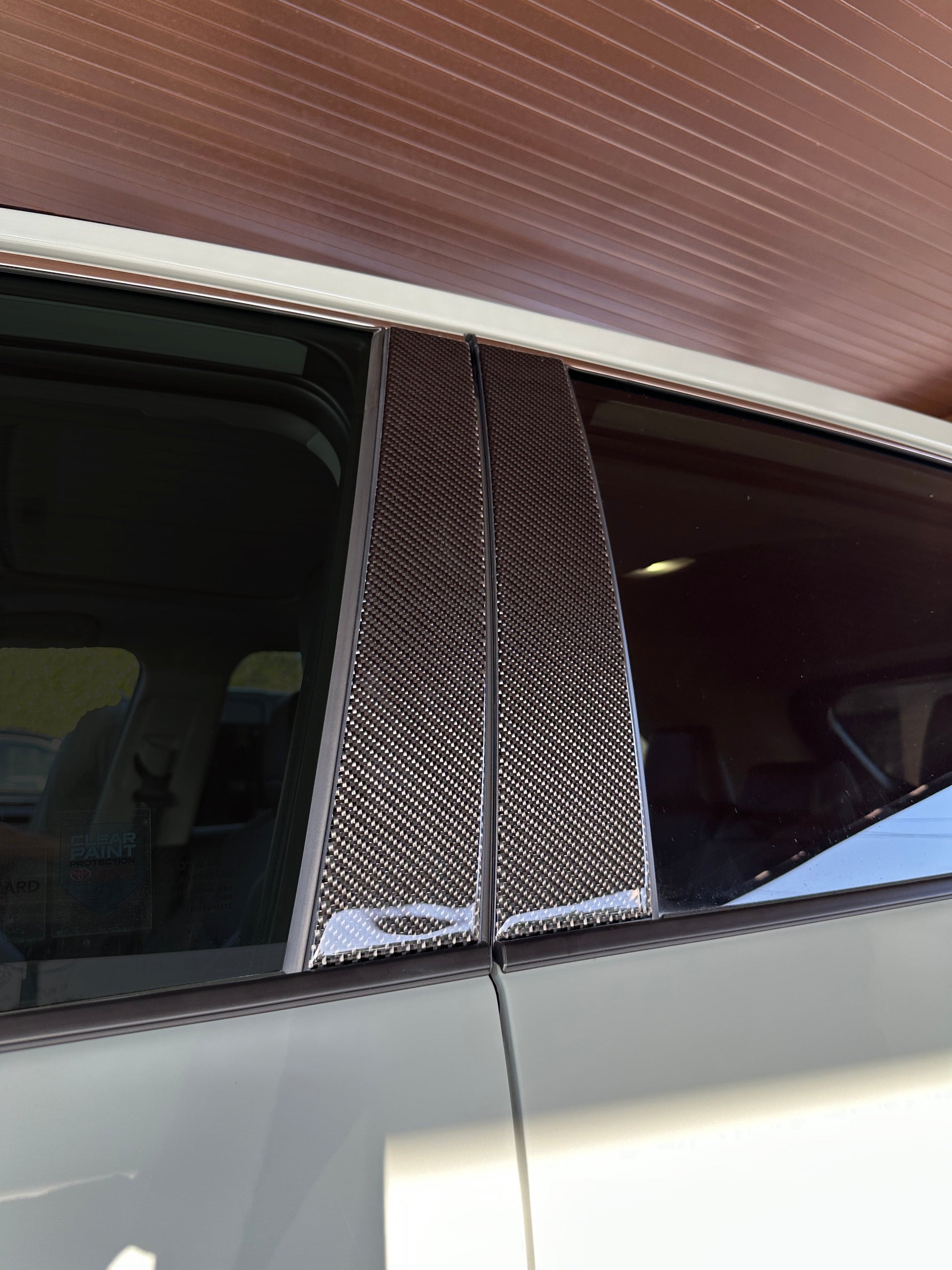 Door Pillar Overlays Fits 2019-2025 Toyota Rav4 by Tufskinz.com