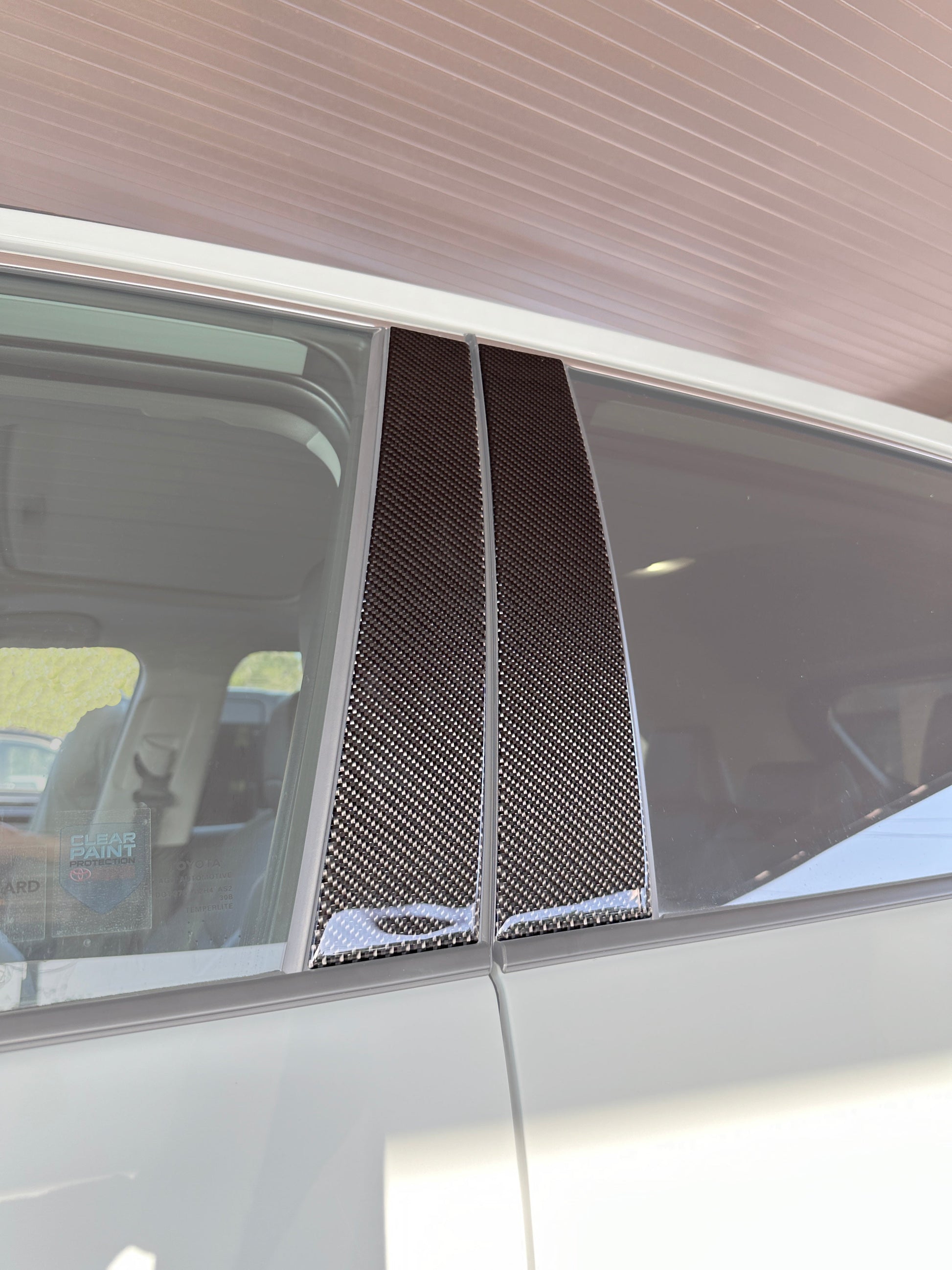 Door Pillar Overlays Fits 2019-2025 Toyota Rav4 by Tufskinz.com
