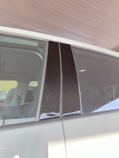 Door Pillar Overlays Fits 2019-2025 Toyota Rav4 by Tufskinz.com