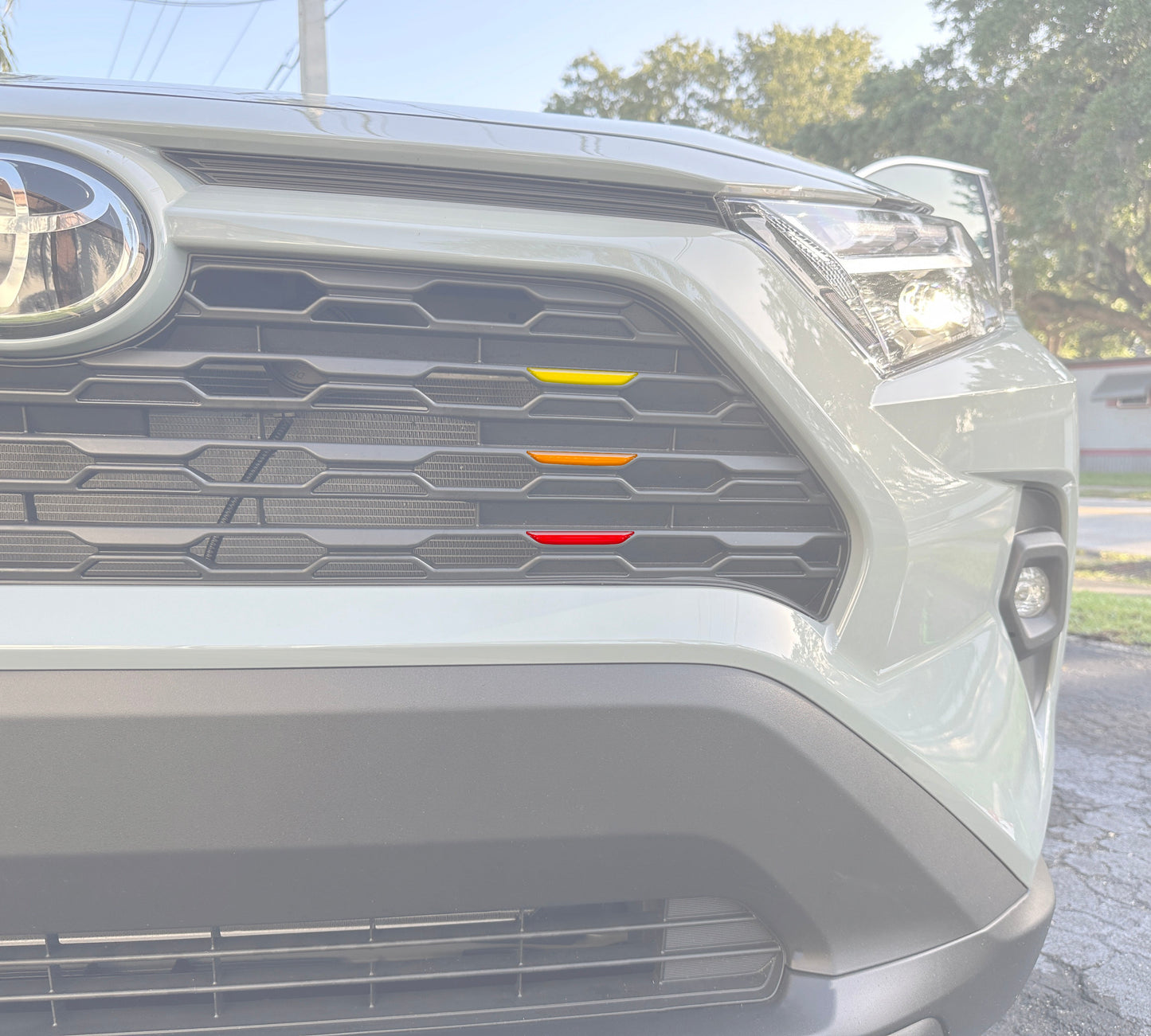 Grille Line Inserts Fits 2019-2025 Toyota Rav4 by Tufskinz.com