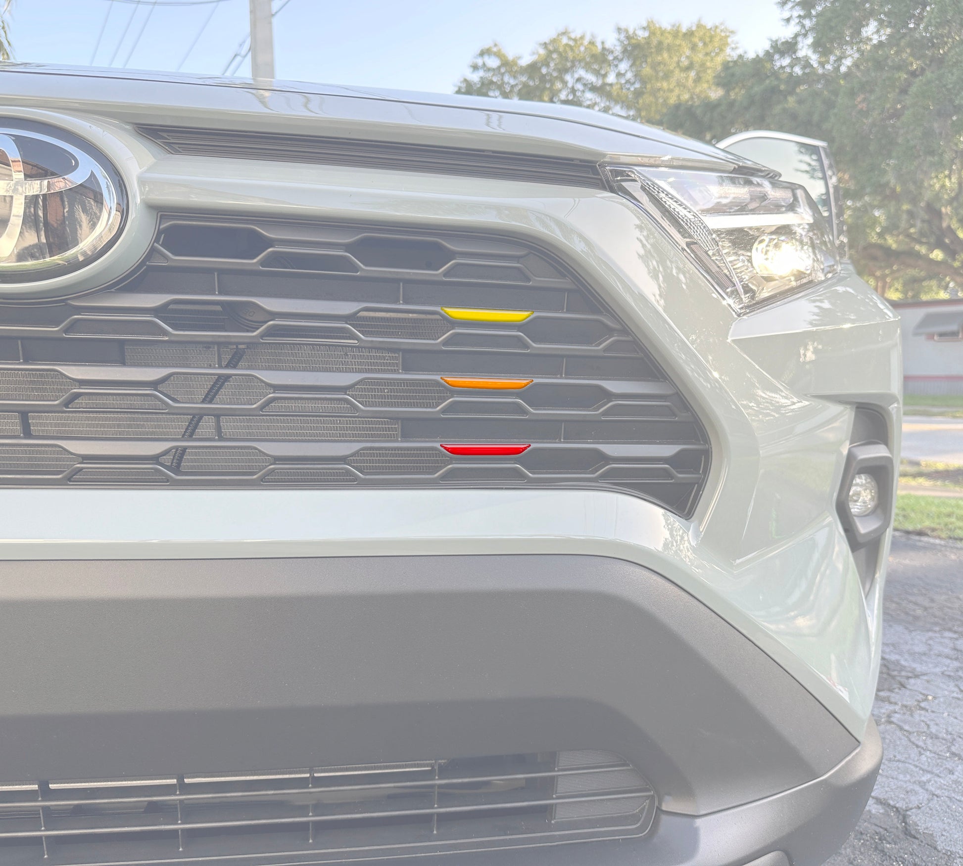 Grille Line Inserts Fits 2019-2025 Toyota Rav4 by Tufskinz.com