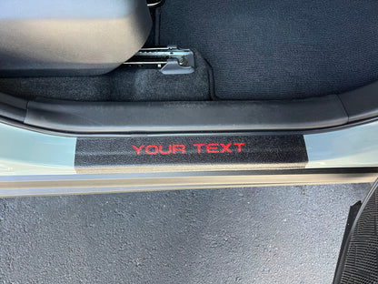 Door Sill Protection Overlays Fits 2019-2025 Toyota Rav4 by Tufskinz.com