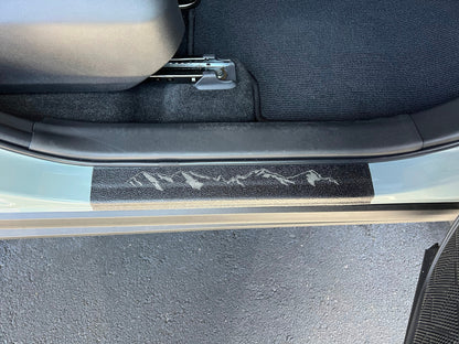 Door Sill Protection Overlays Fits 2019-2025 Toyota Rav4 by Tufskinz.com