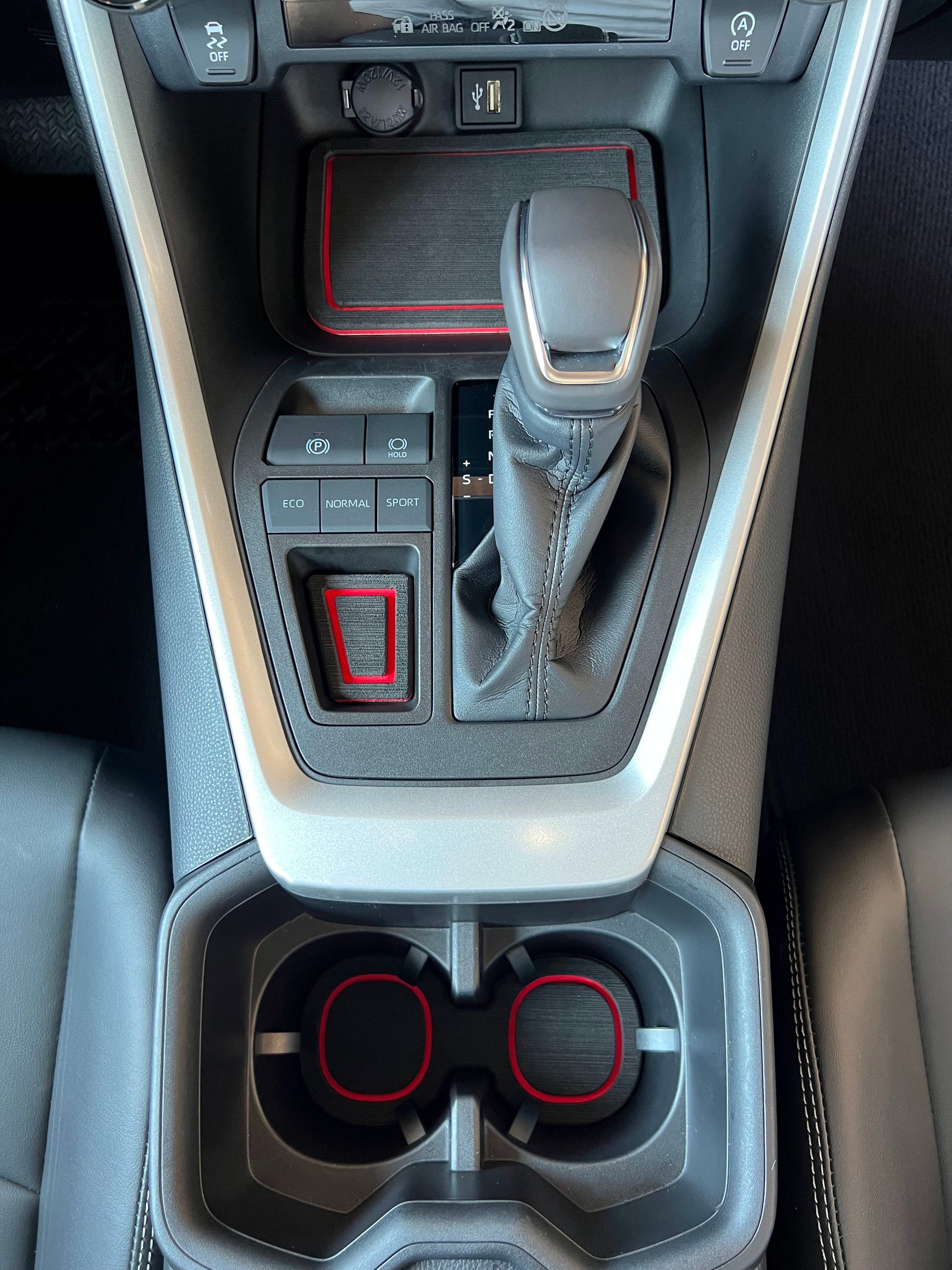 Center Console Foam Inserts Fits 2019-2025 Toyota Rav4 by Tufskinz.com
