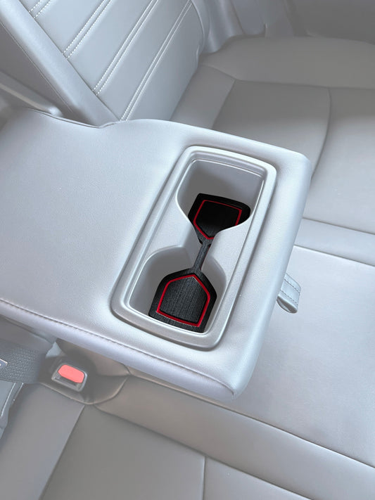 Rear Cupholder Foam Inserts Fits 2019-2025 Toyota Rav4 by Tufskinz.com
