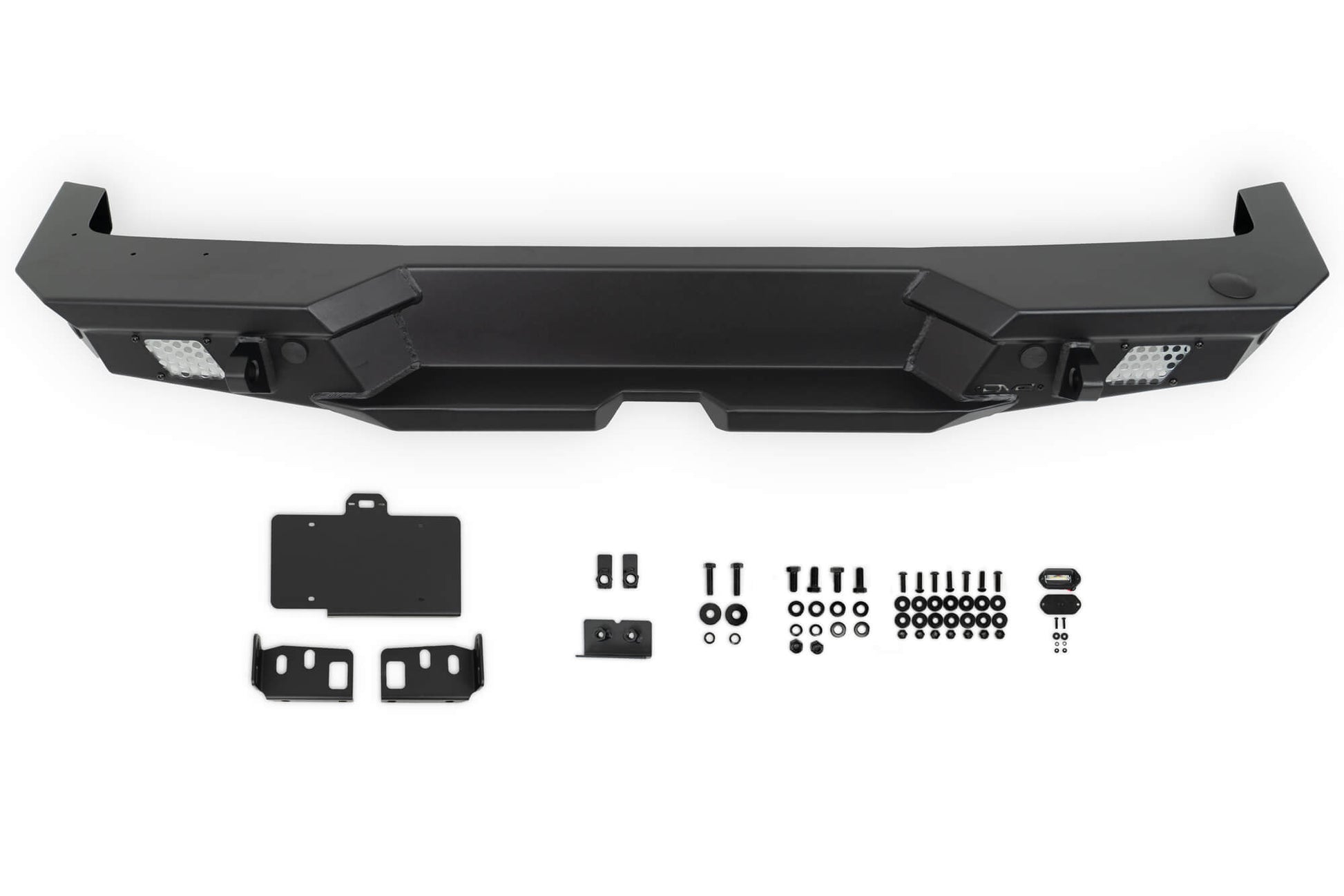 Jeep Wrangler JL MTO Series Rear Bumper w/ Optional Tire Carrier by DV8 Offroad