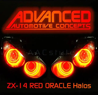 ORACLE Lighting 2007-2015 Kawasaki ZX-14R LED Headlight Halo Kit by ORACLE Lighting