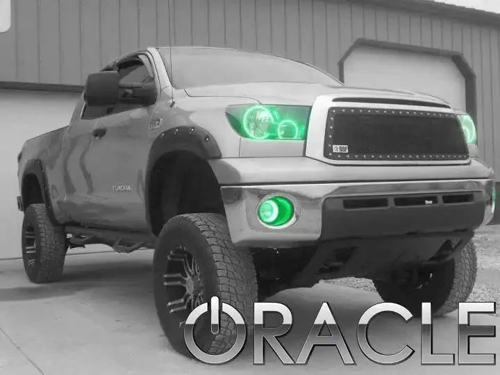 ORACLE Lighting 2007-2013 Toyota Tundra Pre-Assembled Halo Headlights - Black Housing by ORACLE Lighting