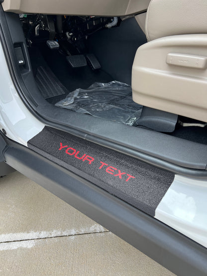 Textured Door Sill Protection Overlays Fits 2017-2026 Honda Ridgeline by Tufskinz.com