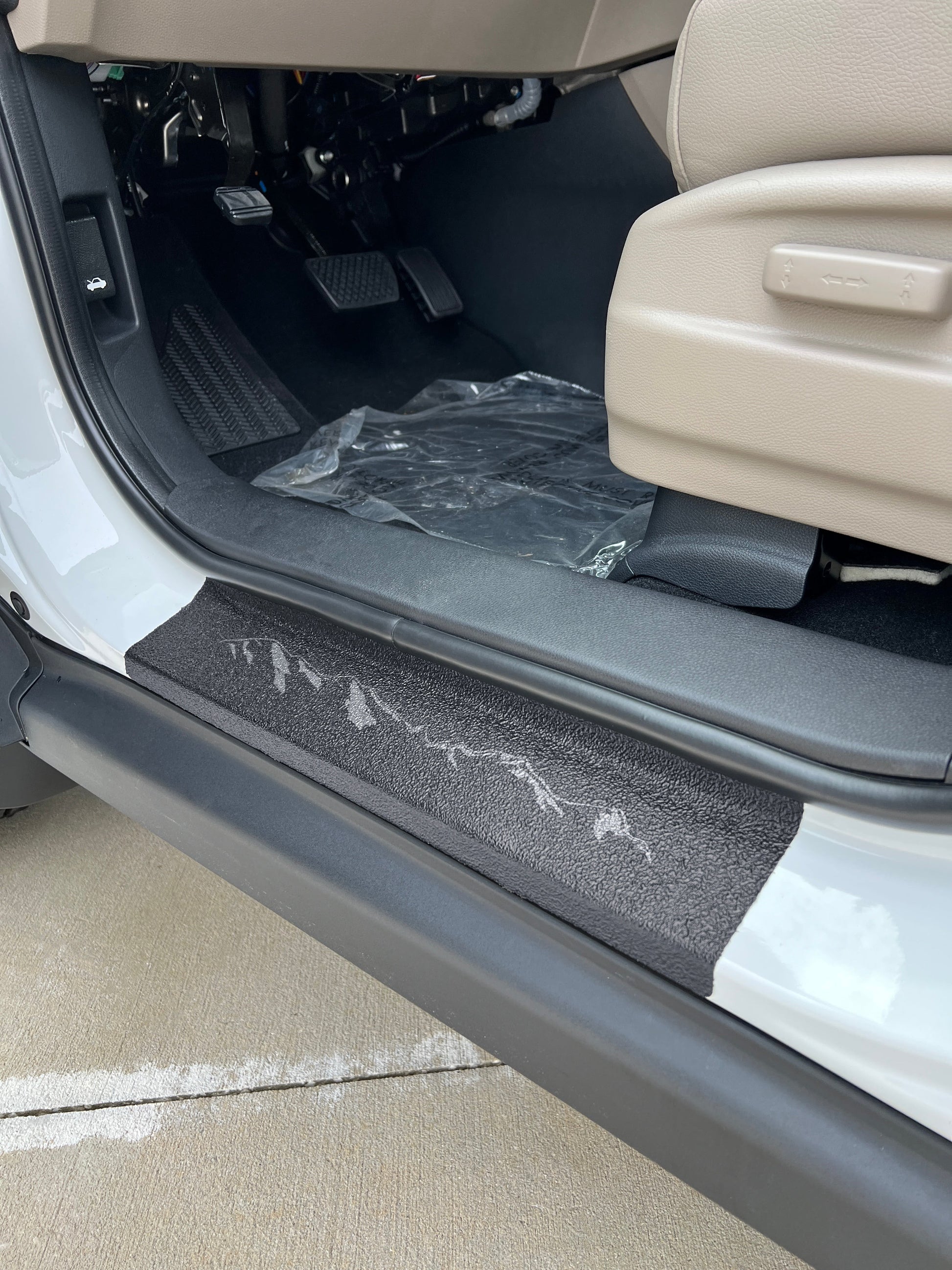 Textured Door Sill Protection Overlays Fits 2017-2026 Honda Ridgeline by Tufskinz.com