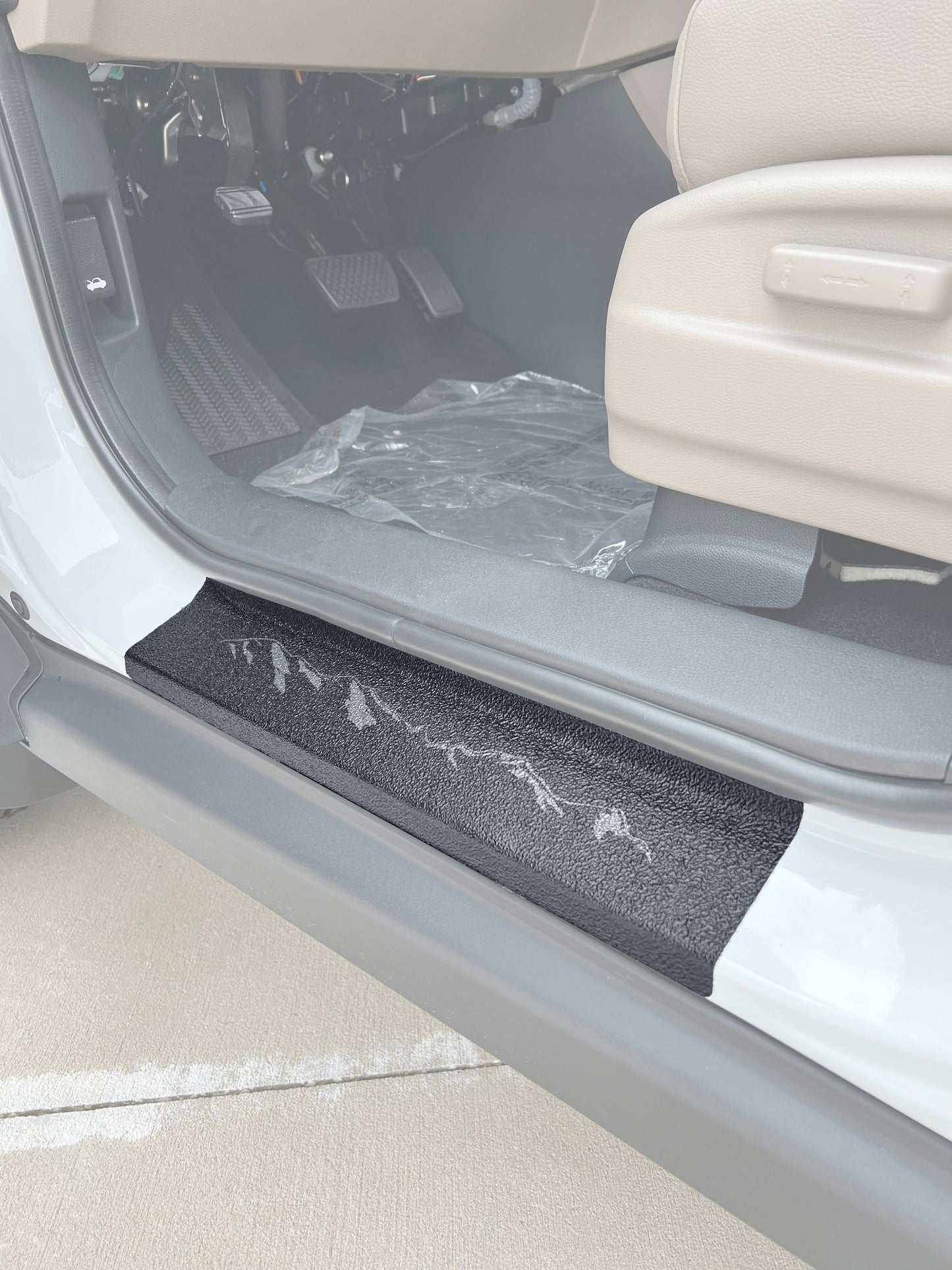 Textured Door Sill Protection Overlays Fits 2017-2026 Honda Ridgeline by Tufskinz.com