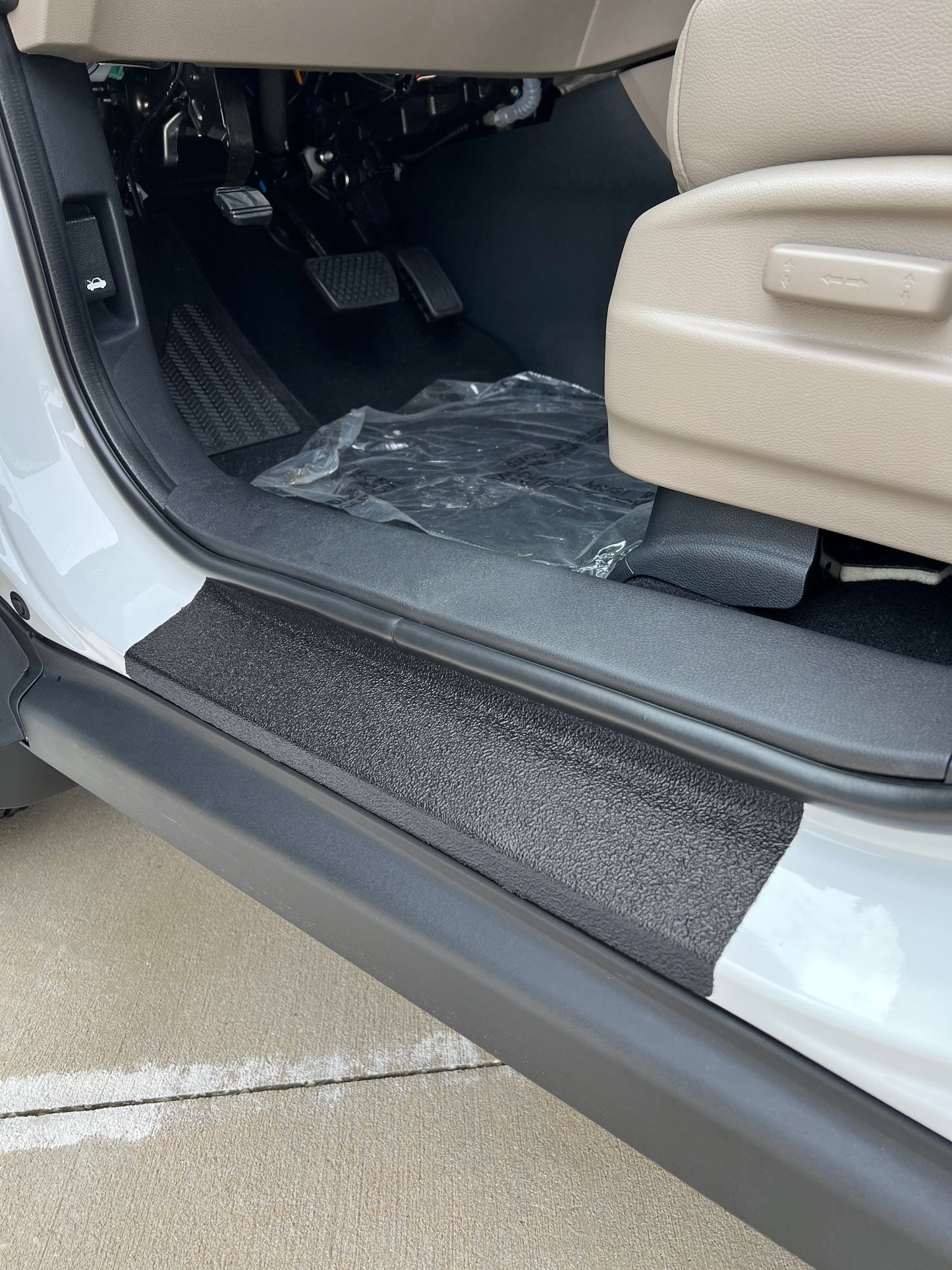 Textured Door Sill Protection Overlays Fits 2017-2026 Honda Ridgeline by Tufskinz.com