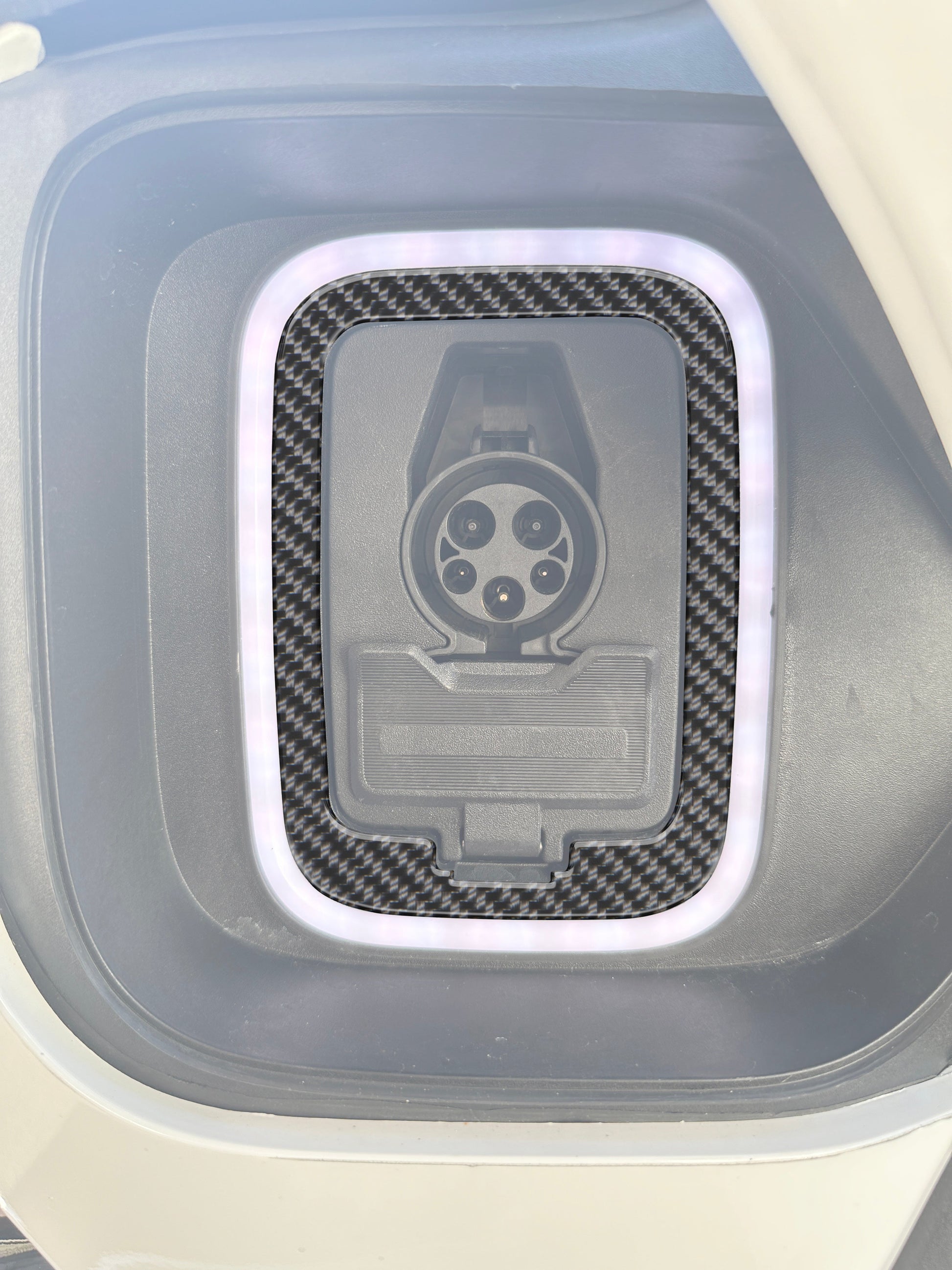 Charge Port Accent Trim Fits 2022-2026 Rivian R1T by Tufskinz.com