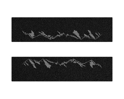 Textured Front Door Sill Overlays Fits 2022-2026 Rivian R1T & R1S by Tufskinz.com