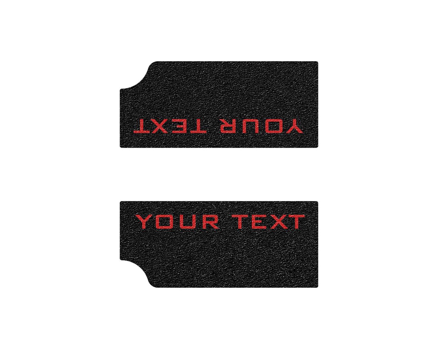 Textured Front Door Sill Overlays Fits 2022-2026 Rivian R1T & R1S by Tufskinz.com