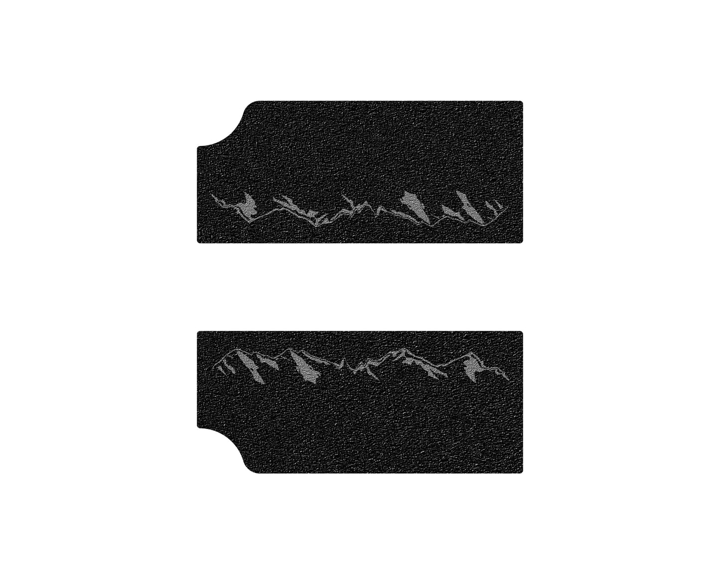 Textured Front Door Sill Overlays Fits 2022-2026 Rivian R1T & R1S by Tufskinz.com