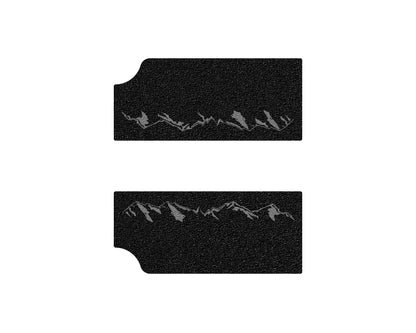 Textured Front Door Sill Overlays Fits 2022-2026 Rivian R1T & R1S by Tufskinz.com